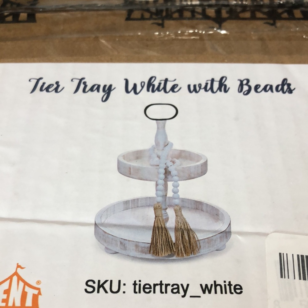 Tier Tray with Beads